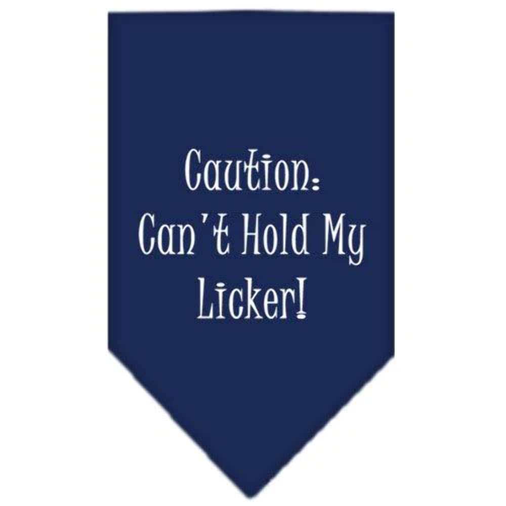 Mirage Pet Products Can't Hold My Licker Screen Print Bandana for Pets, Small, Cocoa