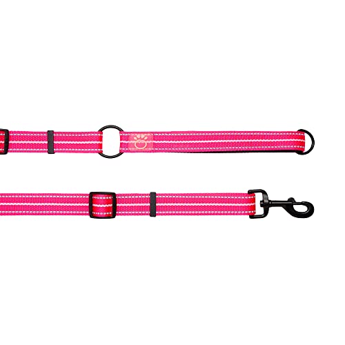 Gf Pet Reflective Eezy Dog Leash, Neon Pink, 6 Ft. Long, 5/8 In. Wide