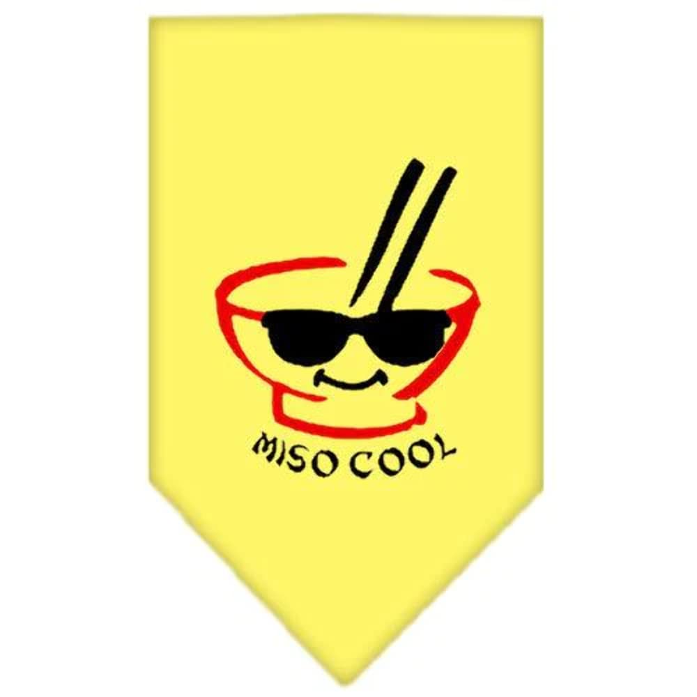 Mirage Pet Products Miso Cool Screen Print Bandana, Small, Yellow