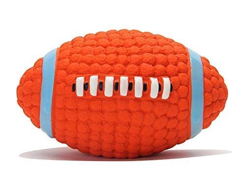 DOGTOWN Eetoys Dog Latex Squeaky Rugby Ball Toy (Large)