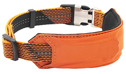 Pet Life Geo-Prene Shock Absorbing Neoprene Reflective Dog Leash And Collar, Sm, Orange