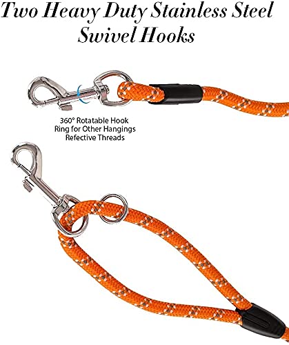 Long Rope Leash For Dog Training 10Ft 16Ft 30Ft 50Ft 100Ft, Reflective Threads Check Cord Recall Training Dog Lead For Large Med