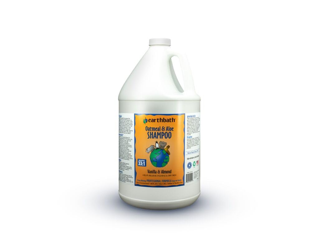 Earthbath Oatmeal and Aloe Shampoo Fragrance Free 1 Gallon