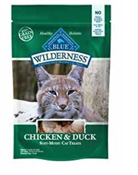Blue Buffalo Wilderness Soft-Moist Grain-Free Cat Treats Variety Pack - 4 Flavors (Chicken & Duck, Chicken & Trout, Chicken & Sa