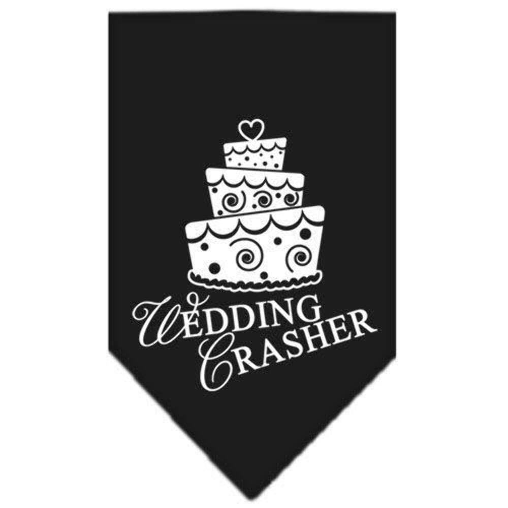 Mirage Pet Products Wedding Crasher Screen Print Bandana, Large, Cocoa