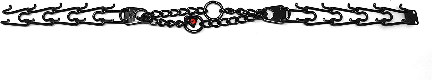 Hs Herm. Sprenger Germany Black Stainless Steel Prong Dog Training Collar Ultra-Plus Pet Pinch Collar No-Pull Collar For Dogs Anti Pull Training Collar Made In Germany 4Mm X 25In Large
