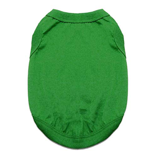 DOGGIE DESIGN Cotton Dog Tank Emerald Green