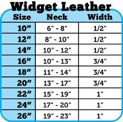 Mirage Pet Products Bone Widget Genuine Metallic Leather Dog Collar, Size 12, Blue/Silver