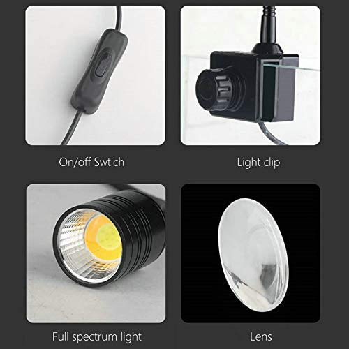 Nilipal Led Aquarium Light - Freshwater Fish Tank Light Vivarium Terrarium Spotlight 3 Colors 3000K 4000K 6000K Cool Warm White For Planted Fish Tank (3 Colors)