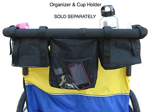 Booyah Large Pet Trailer Pet Bike Trailer & Jogger With Shocks - Blue