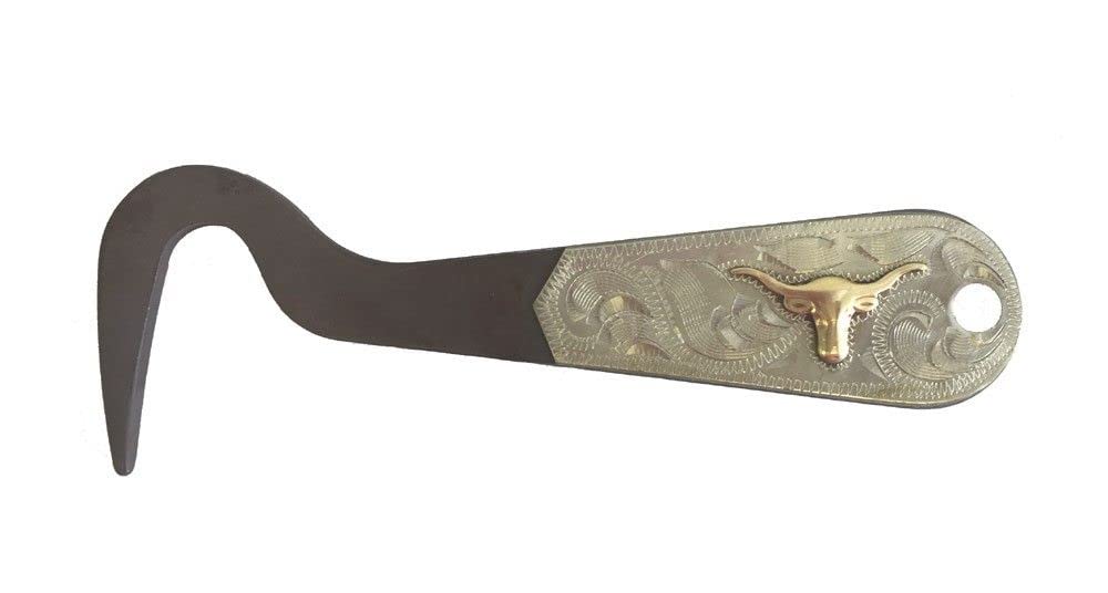 Aj Tack Antique Brown Steel Hoof Pick Cowboy Cutting