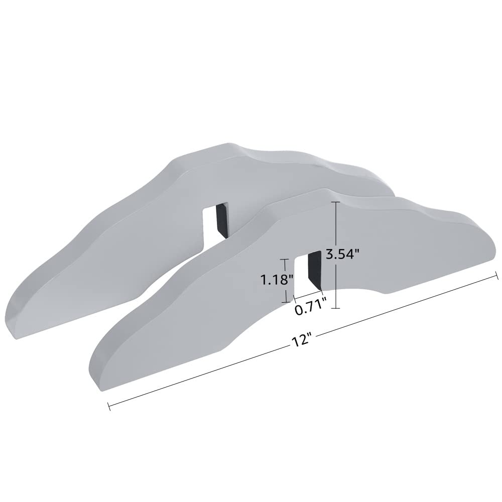 unipaws Freestanding Dog Gate Support Feet, Light Gray, Set of 2, for 0.71" Thick Panels, Model UH5031