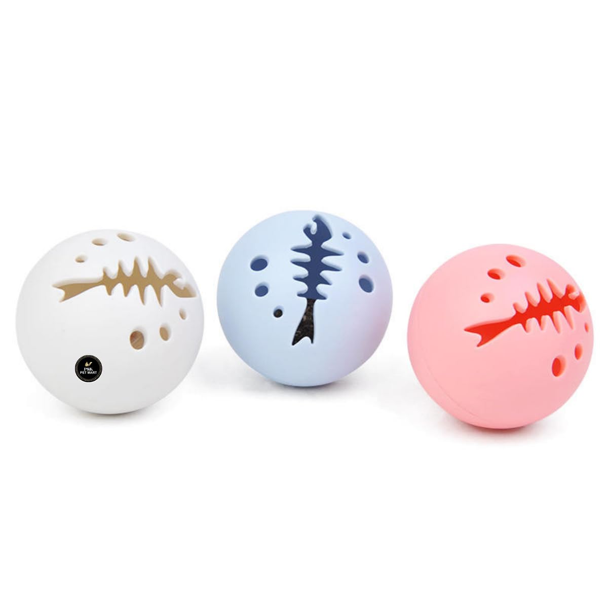 Psk Pet Mart Cat Balls Toy With Light, Bell & Catnip Mint | Interactive And Entertaining Toys For Cats & Kittens | Soft Plastic 