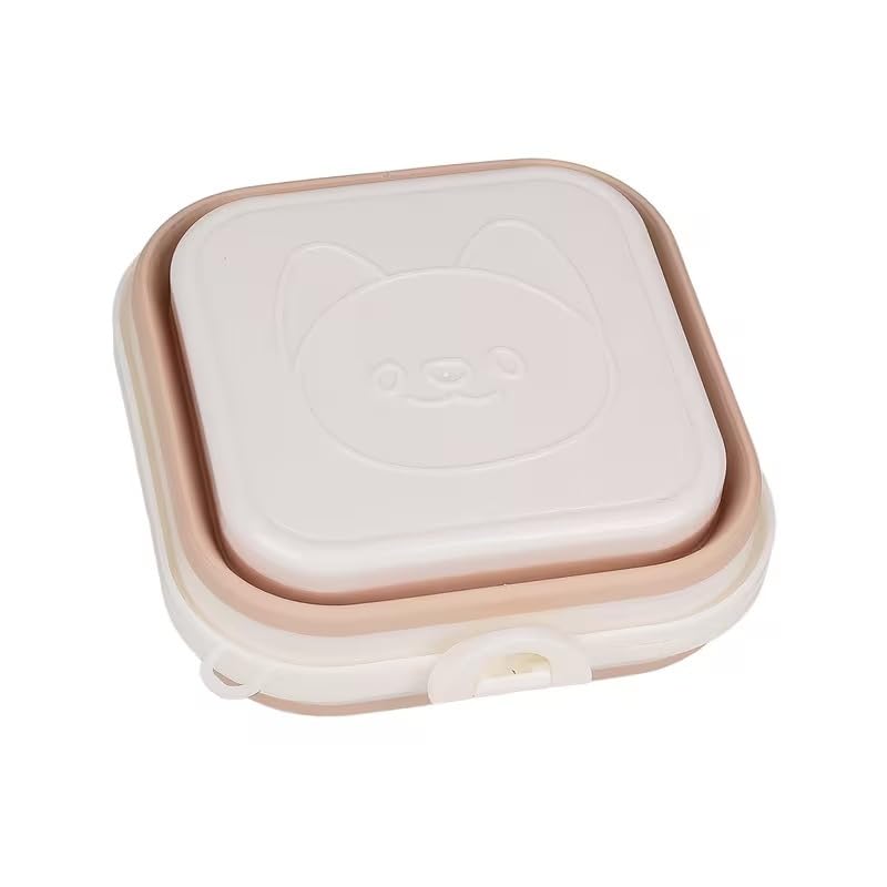 Zynsta Collapsible Dog Bowl, Travel Dog Bowl, 2In1 Pet Food And Water Feeder Dish For Small Dogs Food Container With Lid Bpa F