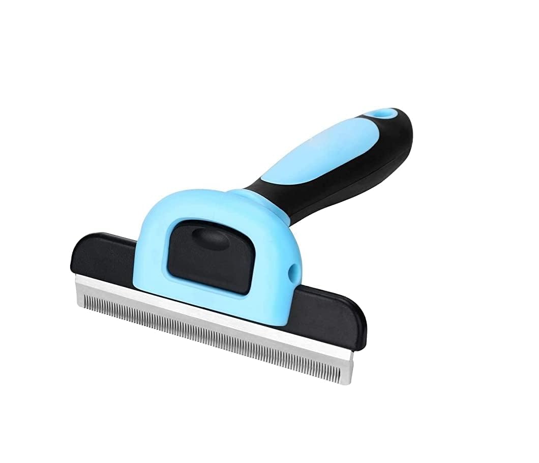 Locans Professional Dematting And Deshedding Comb Tool For Pet Grooming (Puppy Puppies Dog & Cat) Gentle Hair Brushes Shedding C