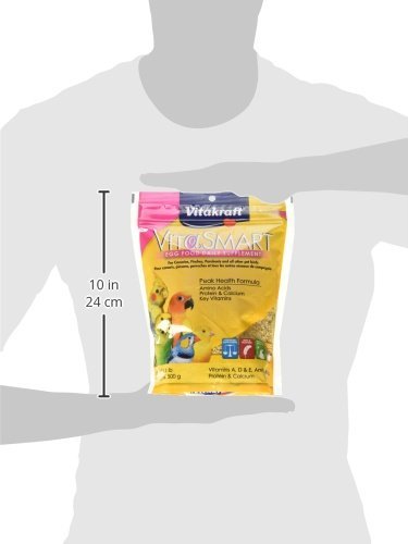 Vitakraft VitaSmart Egg Food for Birds - Daily Supplement for Parrots, Parakeets, Cockatiels, and Canaries - Bird Calcium Supple