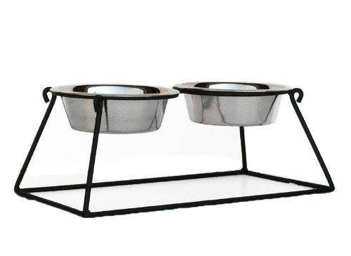 Pyramid Double Bowl Elevated Diner - 12' - Raised Feeder