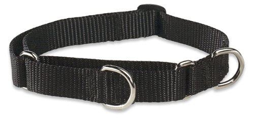 Lupinepet Basics 3/4' Black 14-20' Martingale Collar For Medium And Larger Dogs