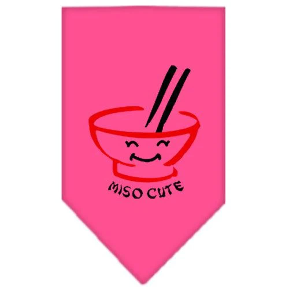 Mirage Pet Products Miso Cute Screen Print Bandana, Large, Cocoa