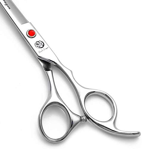 Purple Dragon 5/5.5/6/6.5/7/7.5/8/9/10 Sharp Edge Hair Cutting Shears Pet/Puppy/Cat Grooming Scissors with Bag - Perfect for Bar