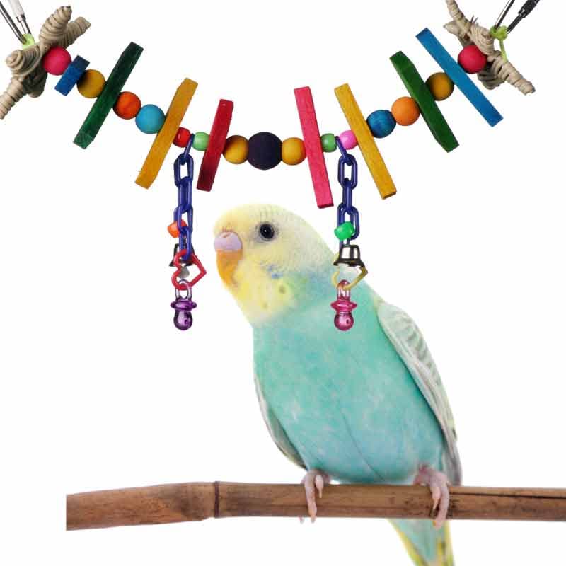 Super Bird Creations Sb516 Mini Rainbow Bridge Bird Toy, Small Bird Size, 9' X 2'