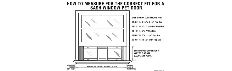 Ideal Pet Products Aluminum Sash Window Pet Door, Adjustable To Fit Window Widths From 33'' To 38'', 5'' X 7'' Flap Size
