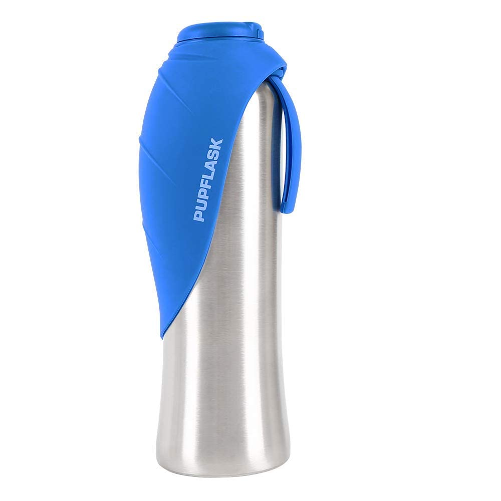 Pupflask Large Dog Water Bottle  27 Or 40 Oz Stainless Steel  Convenient Dog Water Dispenser  Puppy Travel Water Bowl  Portable 