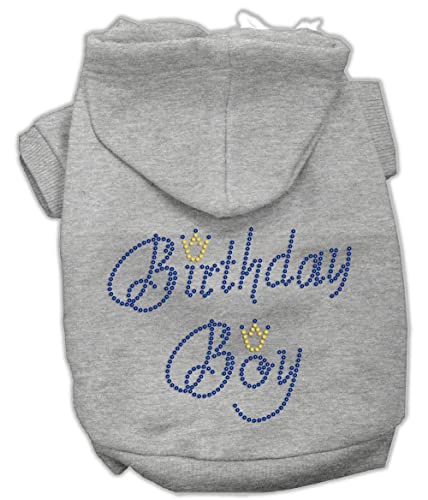 Mirage Pet Products 12-Inch Birthday Boy Hoodies, Medium, Red