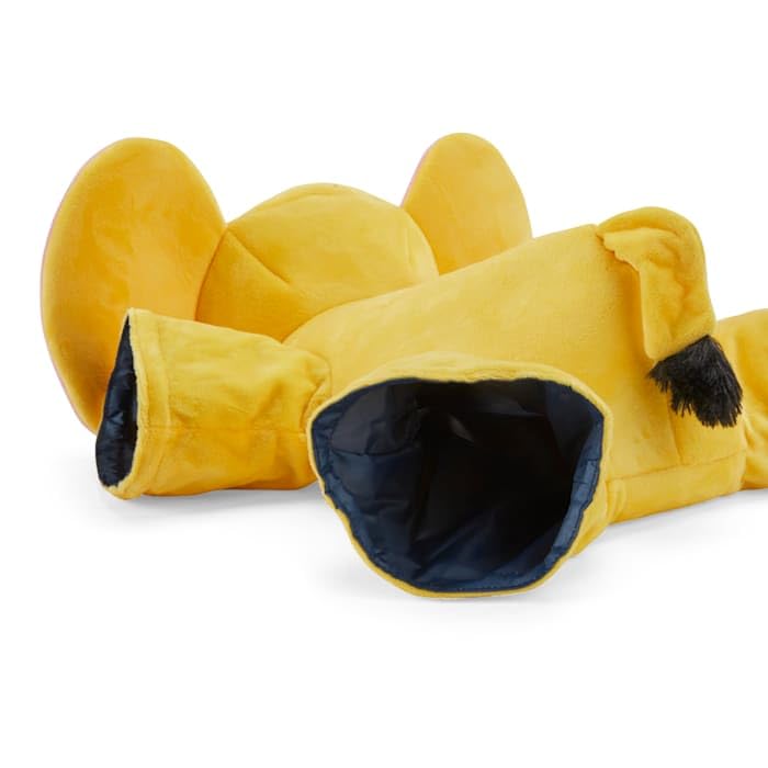 Everyyay Romp This Way Elephant Ferret Tunnel & Cuddle Blanket, 23.6' L X 17.7' W