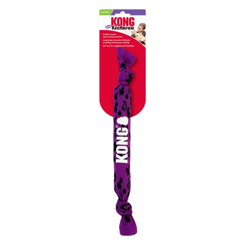 Kong Kickeroo Crunch - Crinkle, Crackle Lody-Body - Cat Toy With Catnip