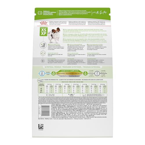 Royal Canin X-Small Adult Dry Dog Food, 14 lb Bag - Size Health Nutrition, Model 512214