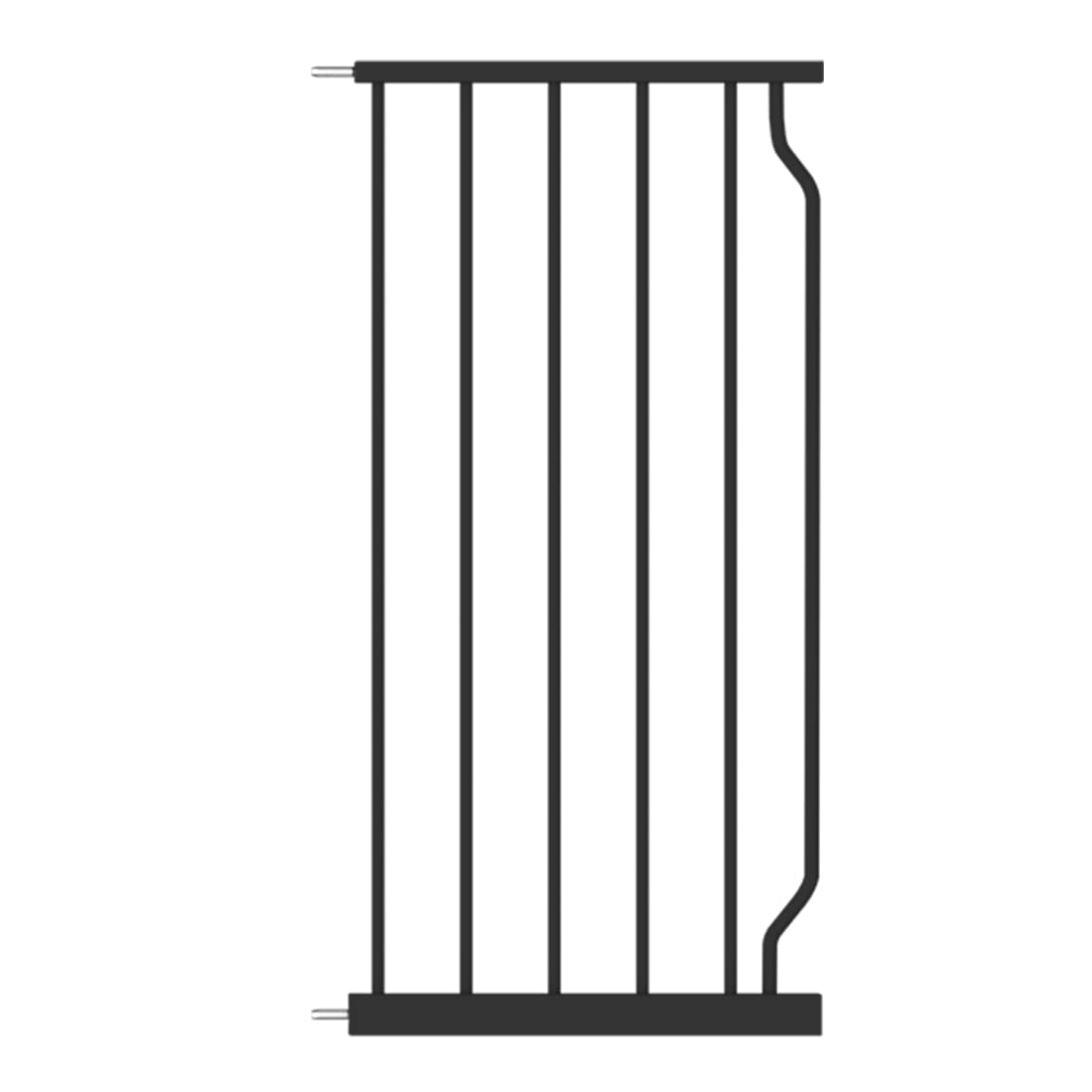 Flower Frail Extra Wide Baby Gate Black 34-38.5 Inch Wide Walk Through Pressure Mounted No Drill Long and Large Tension Metal Ga