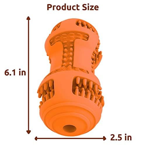 Simena Chew Toys For Dog Teeth Cleaning, Teething Toy For Medium Breeds, Dog Toothbrush Toy, Use With Peanut Butter Or Toothpast