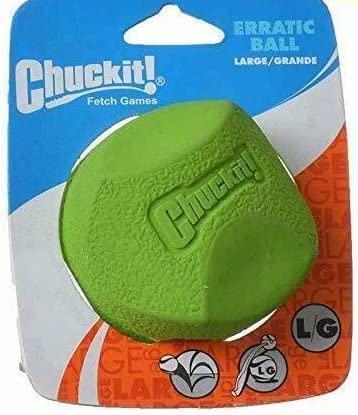 Chuckit Erratic Ball For Dogs Large Ball 3' Diameter (Pack Of 4)
