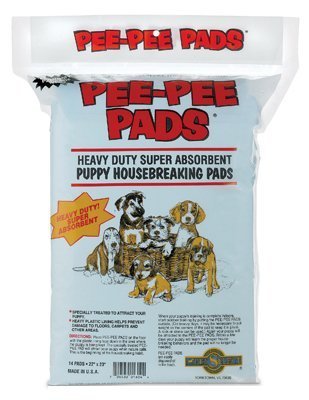 Pet Select 01604 Pee-Pee Heavy Duty Super Absorbent Puppy Pads, 14-Pack