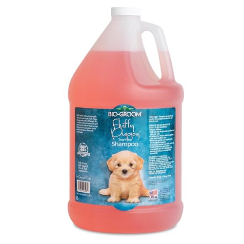 Bio-Groom Fluffy Puppy Tear-Free Shampoo- Dog Bathing Supplies, Puppy Shampoo, Cat & Dog Grooming Supplies For Sensitive Skin, Cruelty-Free, Made In Usa, Tearless Dog Products - 1 Gallon