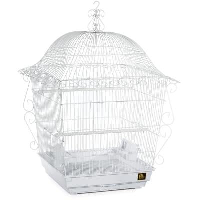 #220 Scrollwork Tiel Cage White 20 X 20 X 24
