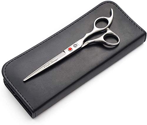 Purple Dragon 5/5.5/6/6.5/7/7.5/8/9/10 Sharp Edge Hair Cutting Shears Pet/Puppy/Cat Grooming Scissors with Bag - Perfect for Bar