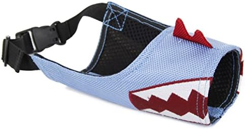Pet Life Fumigation Adjustable Designer Dog Muzzle  Large  Blue