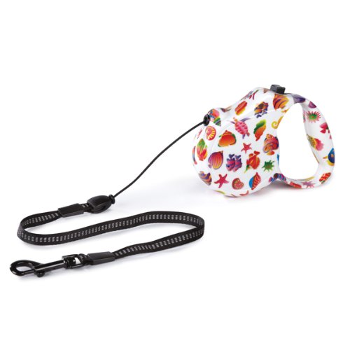 Guardian Gear Abs Shell/Nylon Boardwalk Retractable Dog Lead, Fun Fish