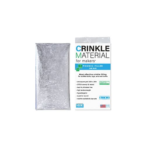 Hyakdesigns™ Crinkle Paper Plastic Film | 1 Sq Yard - Commercial Grade Crinkle - Add Texture & Noise To Toys | Noise Making Crinkle Crinkle Paper, Crinkle Paper For Baby Toys, Crinkle Sound For Toys