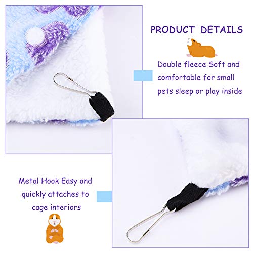 Boao 2 Pcs Guinea Pig Rat Hammock Hamster Hanging Hammock/ Accessories For Small Animals Chinchilla Parrot Sugar Glider Ferret (