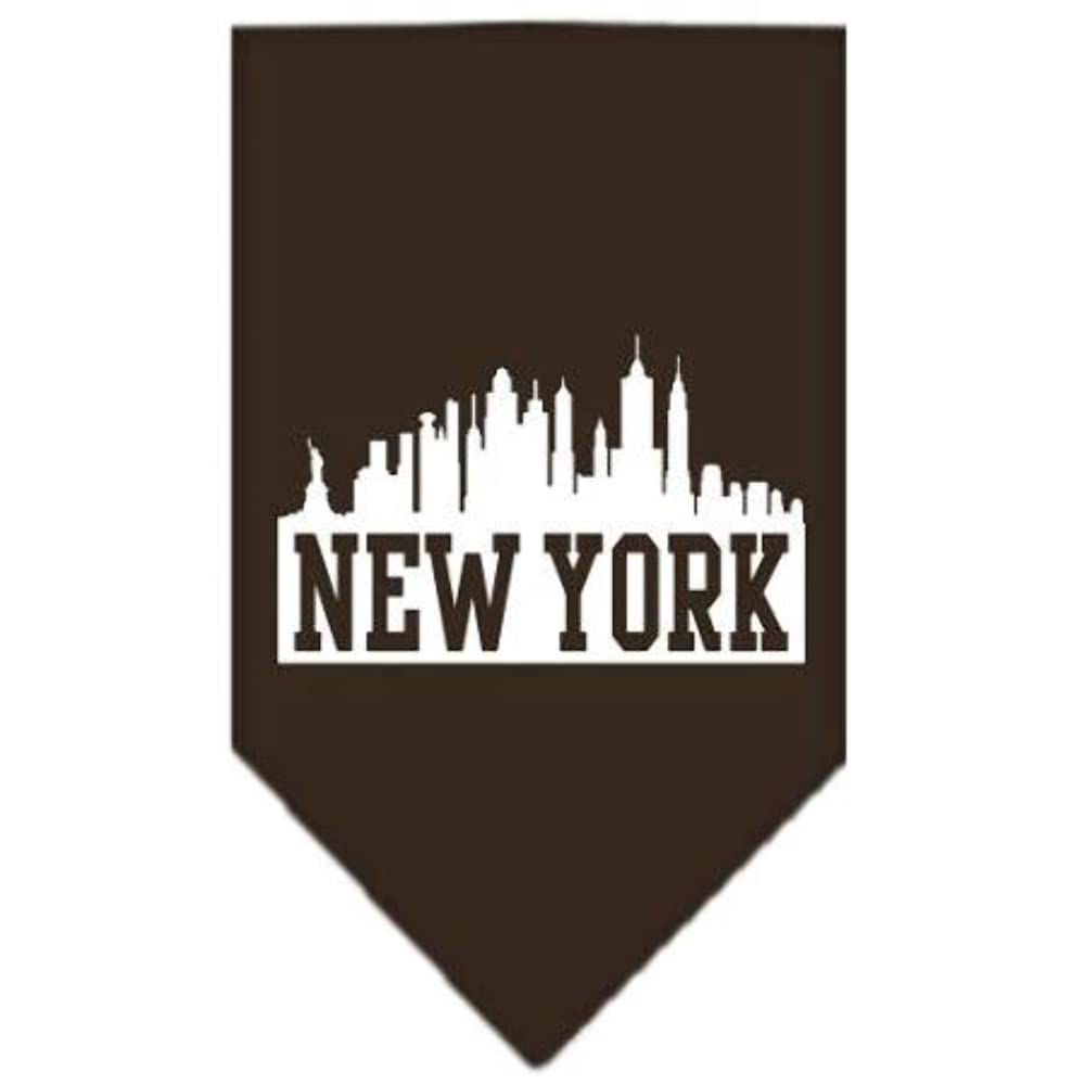 Mirage Pet Products New York Skyline Screen Print Bandana, Large, Orange
