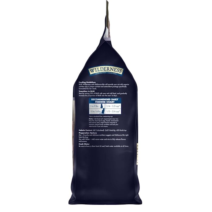 Blue Buffalo Wilderness Natural Mature Dry Cat Food for Cats 7+ Years, High-Protein and Grain-Free Diet, Supports Immune System
