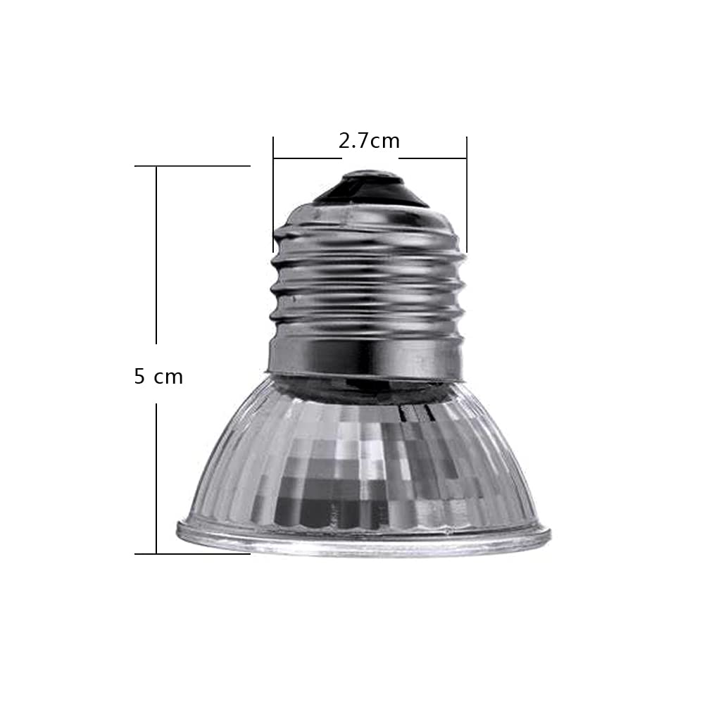 Uva Uvb Reptile Light Bulbs 4 Pack 50W,Basking Light Heat Lamp For Reptiles And Amphibian Tank Terrariums Cage For Turtle,Bearded Dragon, Works With Various Lamp Fixtures Come With Uv Test Card