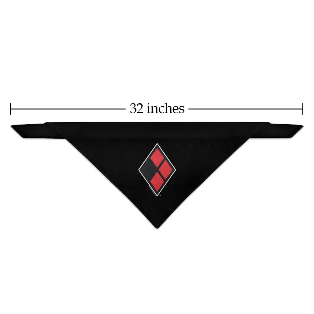 Graphics & More Harley Quinn Diamond Logo Dog Pet Bandana