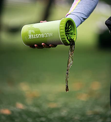 Dexas Mudbuster Portable Dog Paw Cleaner, Large, Green (Pw720383)