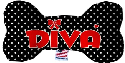 Pet and Dog Plush Heart or Bone Toy, &quot;Valentine's Day Group&quot; (Available in different sizes, and 8 different pattern options!) Diva 8&quot; Plush Bone