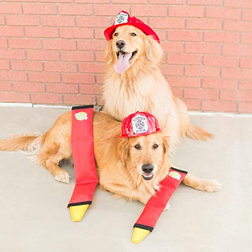 Zippypaws - Firehose Blaster Dog Chew Toy - Made With Real Firehose Material, Large
