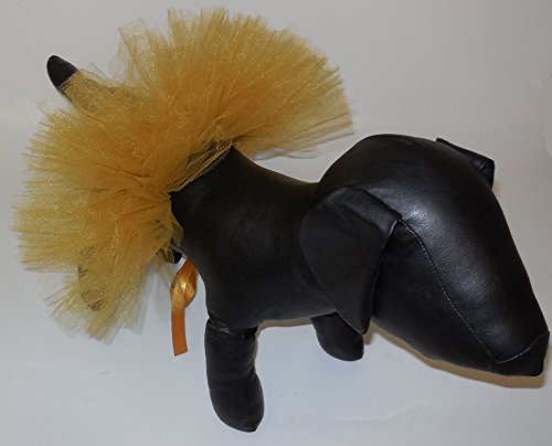 Handcrafted In Usa Golden Brown Tulle Tutu For Extra Small Dogs